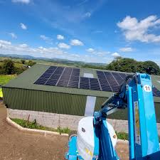 Saunderson Solar installation team fitting panels on a Roscommon rooftop